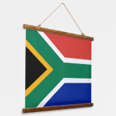南アフリカ国旗を持つ壁掛けタペストリー 吊り下げ型タペストリー (傾斜あり)