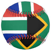 南アフリカ国旗を持つ愛国的なソフトボール ソフトボール (裏面)