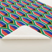 南アフリカ国旗を持つ愛国的シェルパ毛布 シェルパブランケット (3/4)