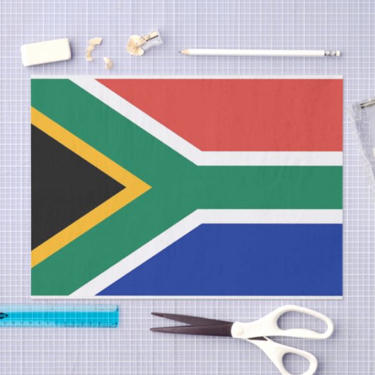 南アフリカ国旗を持つ愛国的ティッシュペーパー 薄葉紙 (クラフト)