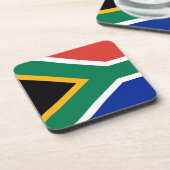 南アフリカ国旗を持つ懸命プラスチックのコースター コースター (左側)