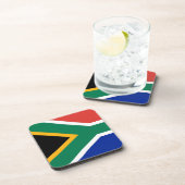 南アフリカ国旗を持つ懸命プラスチックのコースター コースター (右側)