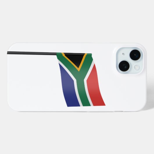 南アフリカ国旗を持つ楊枝 Case-Mate iPhoneケース (裏面 (横))