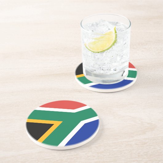 南アフリカ国旗を掲げたコースター コースター (側面)