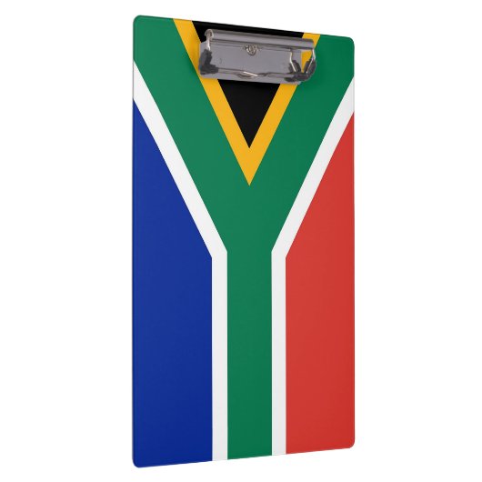 南アフリカ国旗を掲げた愛国的なクリップボード クリップボード (右)