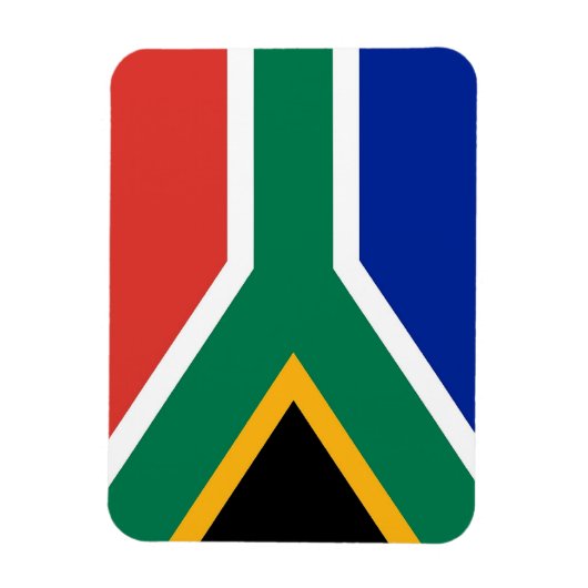 南アフリカ国旗を掲げた愛国的なフレキシブル磁石 マグネット (縦)