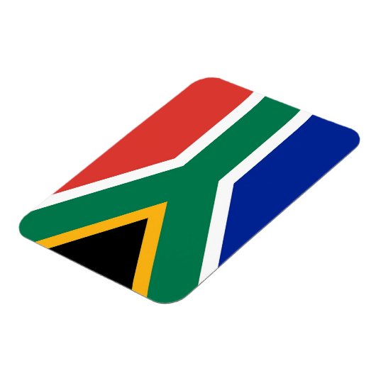 南アフリカ国旗を掲げた愛国的なフレキシブル磁石 マグネット (左側)