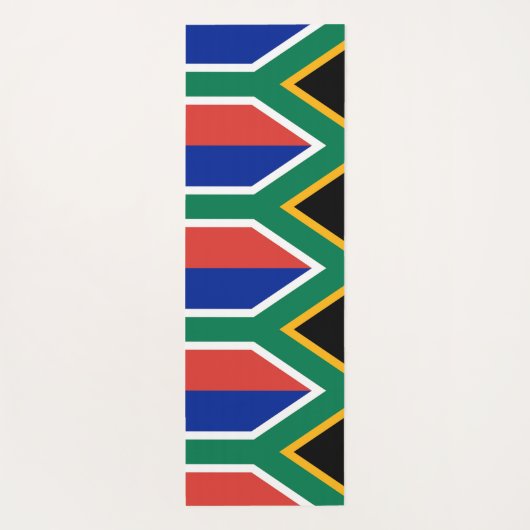 南アフリカ国旗を掲げた愛国的なヨガマット ヨガマット (裏面)