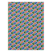 南アフリカ国旗スタイリッシュの幾何学模様 テーブルクロス (正面)