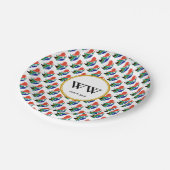 南アフリカ国旗 お祝い 誕生日 文化祭 ペーパープレート (アングル)