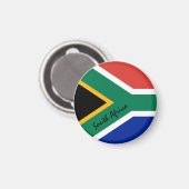 南アフリカ国旗&アフリカ – 旅行/スポーツファン マグネット (正面/裏面)