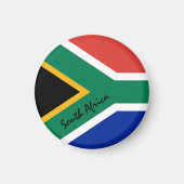 南アフリカ国旗&アフリカ – 旅行/スポーツファン マグネット (正面)