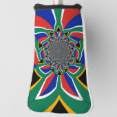 南アフリカ国旗 ゴルフヘッドカバー (回転90)