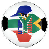 南アフリカ国旗 サッカーボール (回転)