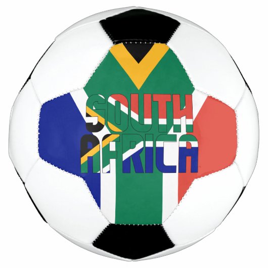 南アフリカ国旗 サッカーボール (正面)