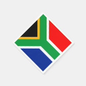 南アフリカ国旗 スタンダードカクテルナプキン (角)