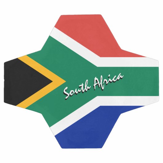 南アフリカ国旗/スポーツ サッカーボール (フラット)