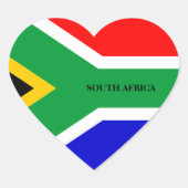 南アフリカ国旗 ハートシール (正面)