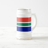 南アフリカ国旗 ビールジョッキ (正面右)