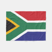 南アフリカ国旗 フリースブランケット (正面(横))