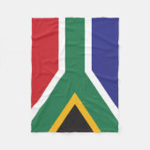 南アフリカ国旗 フリースブランケット (正面)