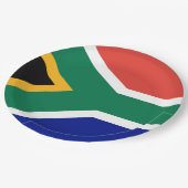 南アフリカ国旗 ペーパープレート (アングル)