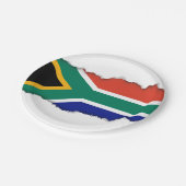 南アフリカ国旗 ペーパープレート (アングル)