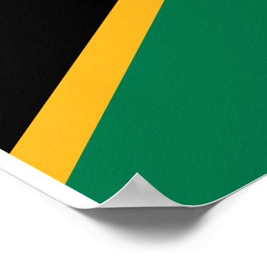 南アフリカ国旗 ポスター (角)
