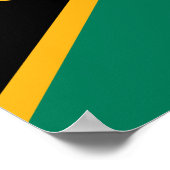 南アフリカ国旗 ポスター (角)