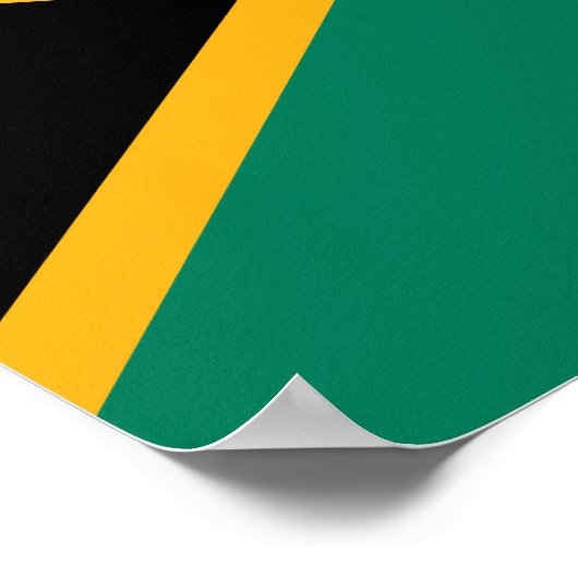 南アフリカ国旗 ポスター (角)