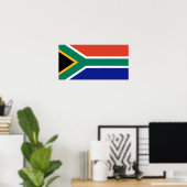 南アフリカ国旗 ポスター (ホームオフィス)