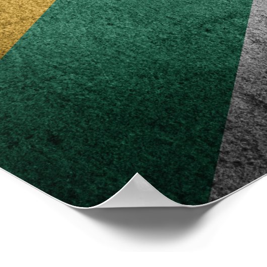 南アフリカ国旗 ポスター (角)