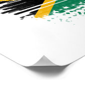 南アフリカ国旗 ポスター (角)