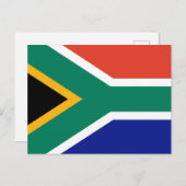 南アフリカ国旗 ポストカード (正面/裏面)