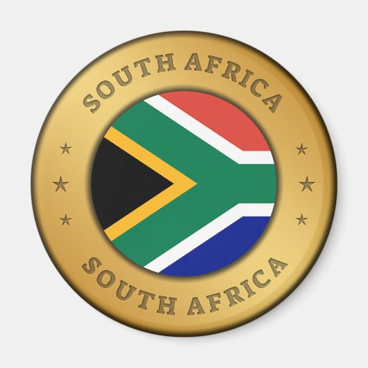 南アフリカ国旗 マグネット (正面)