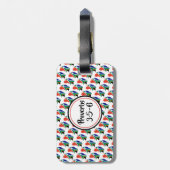 南アフリカ国旗 | モノグラム | 箴言3:5-6 ラゲッジタグ (裏面縦)