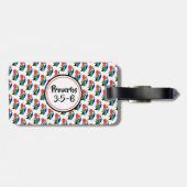 南アフリカ国旗 | モノグラム | 箴言3:5-6 ラゲッジタグ (裏面横)