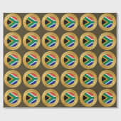 南アフリカ国旗 ラッピングペーパー (フラット)