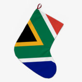 南アフリカ国旗 ラージクリスマスストッキング (正面 (吊り時))