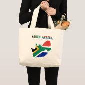 南アフリカ国旗 ラージトートバッグ (正面(商品))