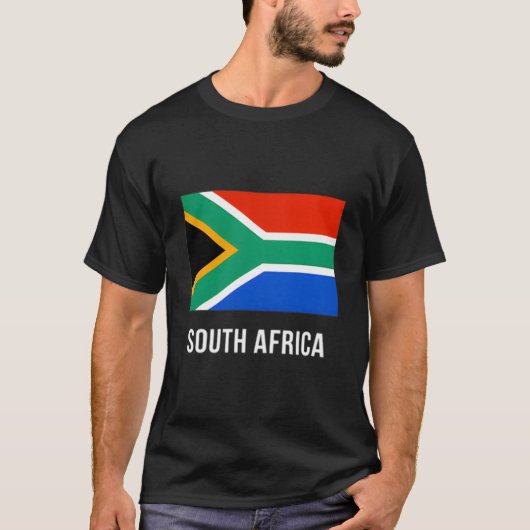 南アフリカ国旗 南アフリカ Tシャツ (正面)