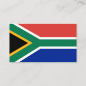 南アフリカ国旗 名刺 (正面)