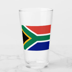 南アフリカ国旗 – 愛国的なガラス杯 タンブラーグラス