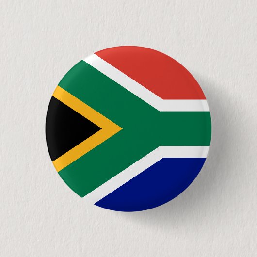 南アフリカ国旗 缶バッジ (正面)