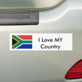 南アフリカ国旗MUSEUM I Love MY Country バンパーステッカー (車上)