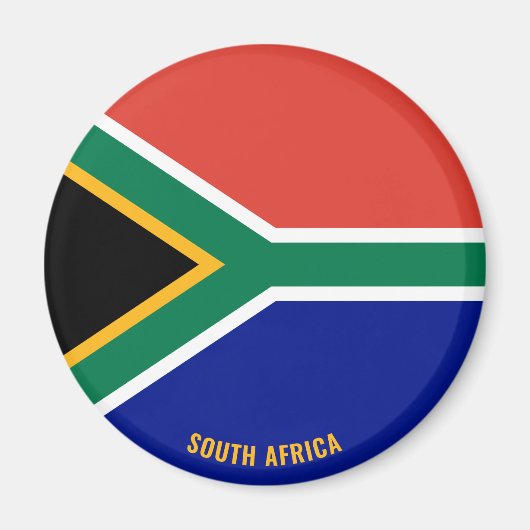 南アフリカ国魅力的旗 マグネット (正面)