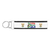 南アフリカ国魅力的旗 リストバンドキーホルダー (鍵左)