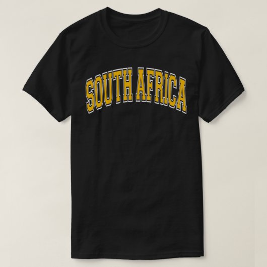 南アフリカ大学スタイルアンバーテットプルオーバー Tシャツ (デザイン正面)