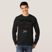 南アフリカ定義南アフリカ国旗 Tシャツ (正面フル)