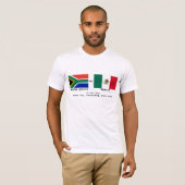南アフリカ対メキシコゲームデイティー Tシャツ (正面フル)